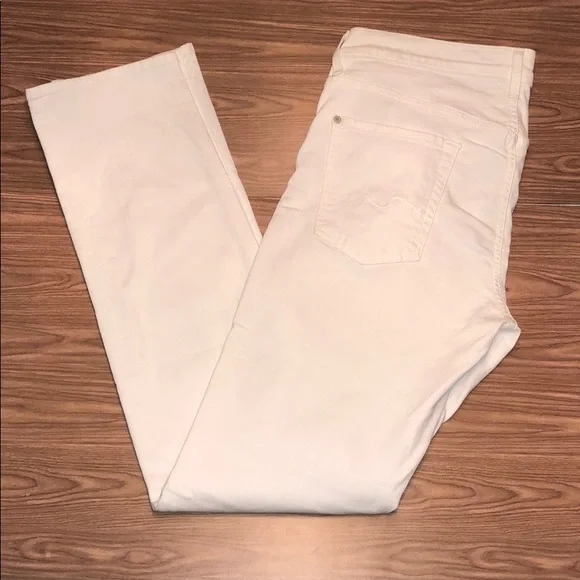 7 For All Mankind White Slimmy - Picture 2 of 5